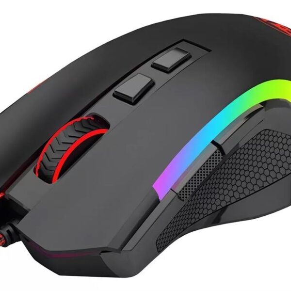 Redragon Griffin Black — Mouse con cable, RGB, diestro, color negro - Imagen 5