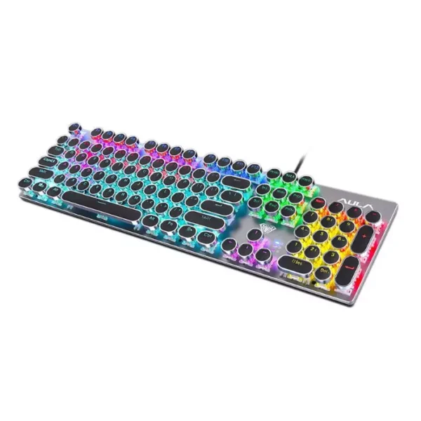 AULA S2016 — Teclado mecánico retro, inglés, alámbrico - Imagen 3