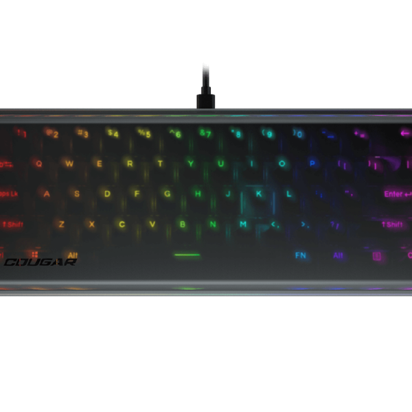 Cougar Puri Mini RGB — Teclado mecánico 60%, con cable, cubierta magnética - Imagen 2