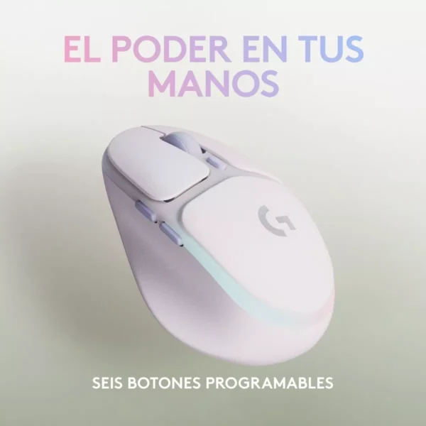 Logitech G705 Aurora Collection — Mouse Inalámbrico, Bluetooth, USB, para manos pequeñas - Imagen 3