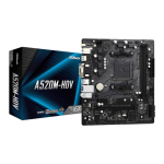ASRock A520M-HDV — MicroATX, AM4, DDR4, 2 slots