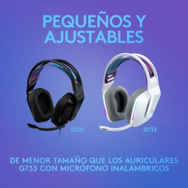 Logitech G335 Black — Audífono con cable, 3.5mm, negro - Imagen 11