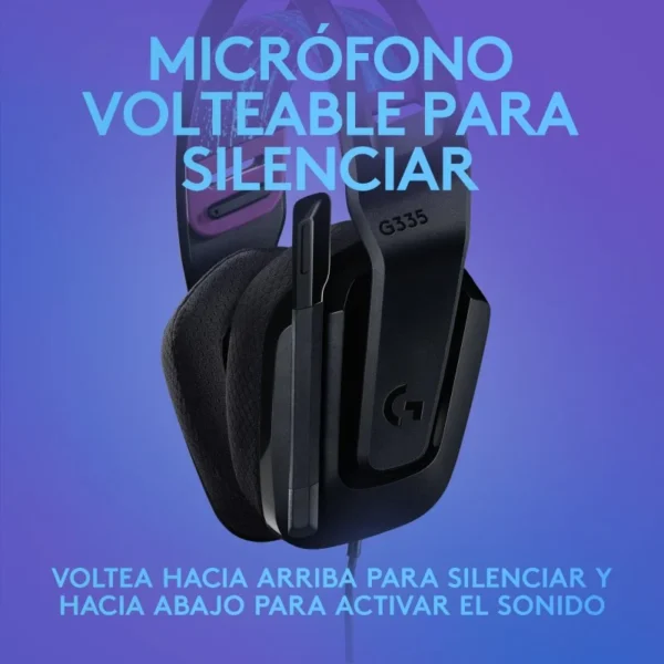 Logitech G335 Black — Audífono con cable, 3.5mm, negro - Imagen 10