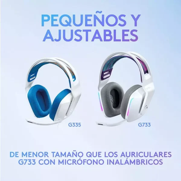 Logitech G335 White — Audífono con cable, 3.5mm, blanco - Imagen 11