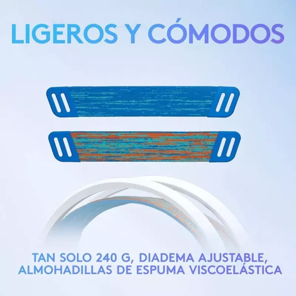 Logitech G335 White — Audífono con cable, 3.5mm, blanco - Imagen 4