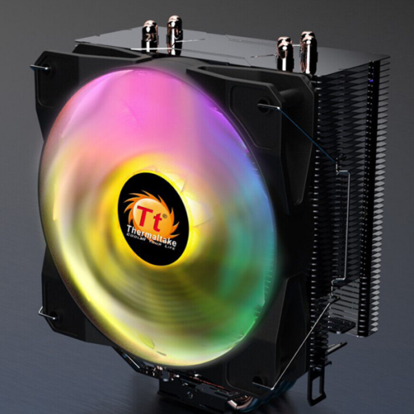 Thermaltake S400 LED — Disipador de aire, altura 158mm, socket LGA1200-AM4, negro - Imagen 2