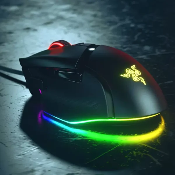 Razer Basilisk V3 — Mouse alámbrico, 11 botones, RGB, 26K DPI, GEN-2, negro - Imagen 2