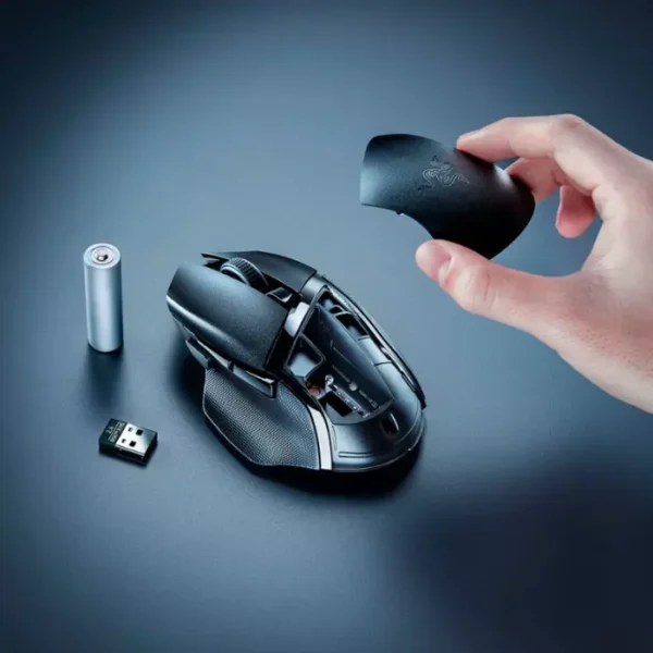 Razer Basilisk V3 X HyperSpeed — Mouse inalámbrico, dual, Bluetooth, multidispositivo, 18K DPI, negro - Imagen 2