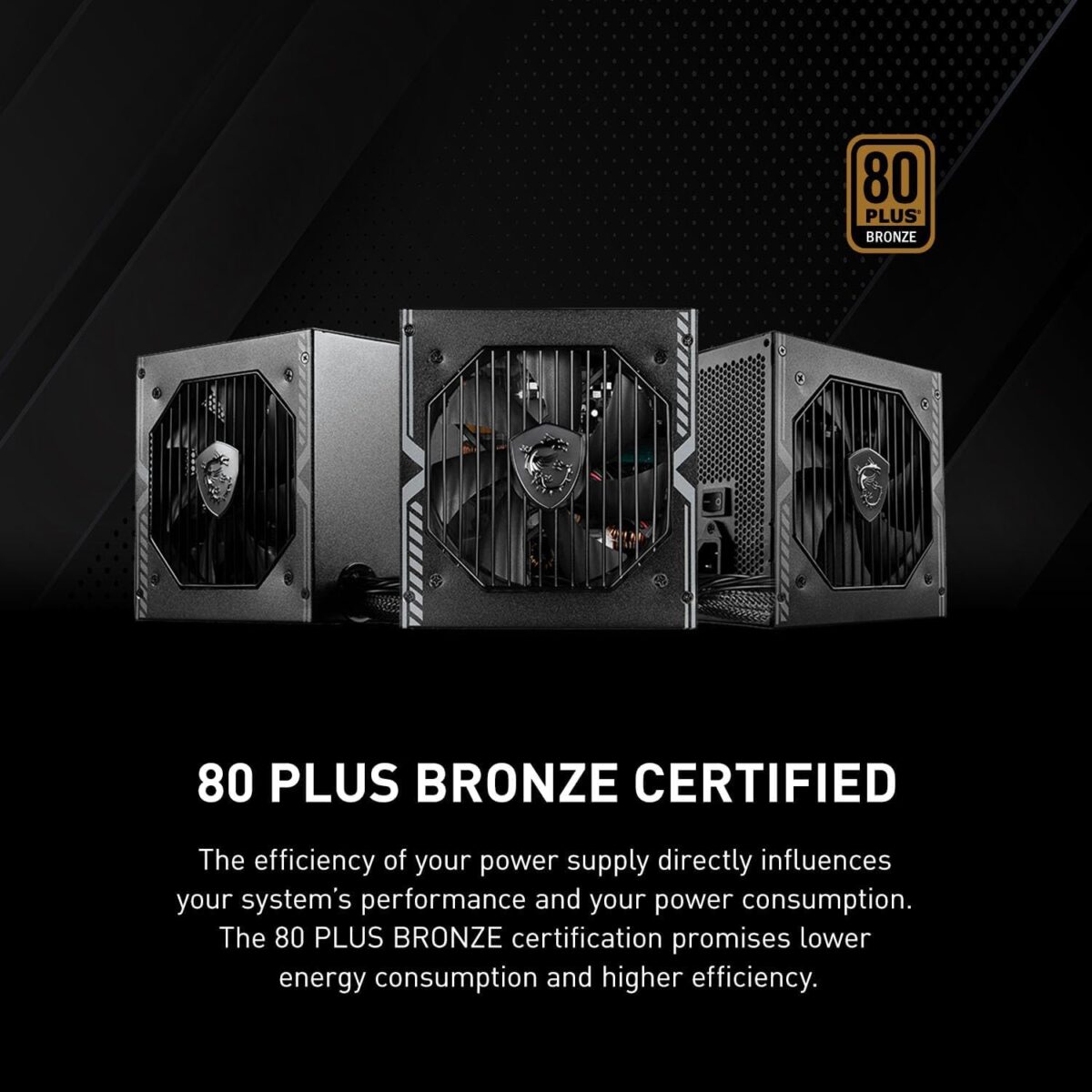 71Hylci4tTL._AC_SL1500_ MSI MAG A650BN 80 Plus Bronce 650W - No Modular - Imagen 3
