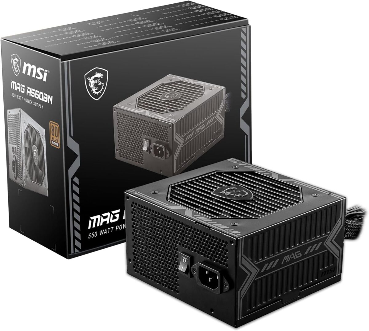 81kjvnj0WkL._AC_SL1500_ MSI MAG A550BN 80 Plus Bronce 550W — No Modular - Imagen 2