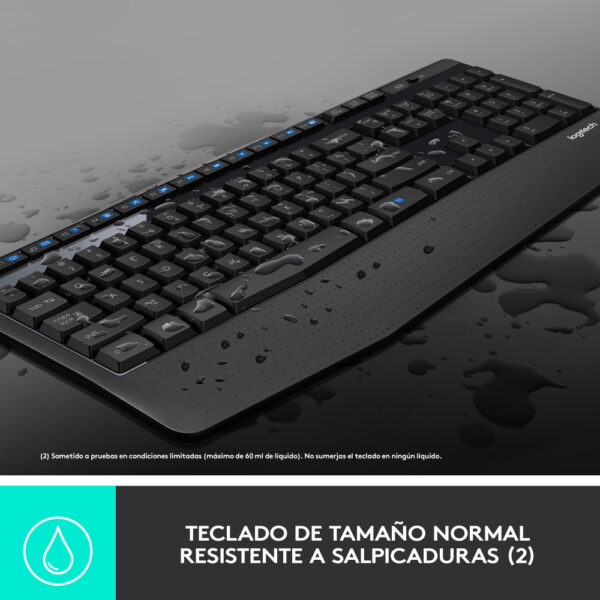 Logitech MK345 — Combo teclado y ratón, inalámbrico, USB, Negro, español - Imagen 2