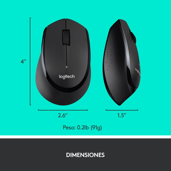 Logitech MK345 — Combo teclado y ratón, inalámbrico, USB, Negro, español - Imagen 8