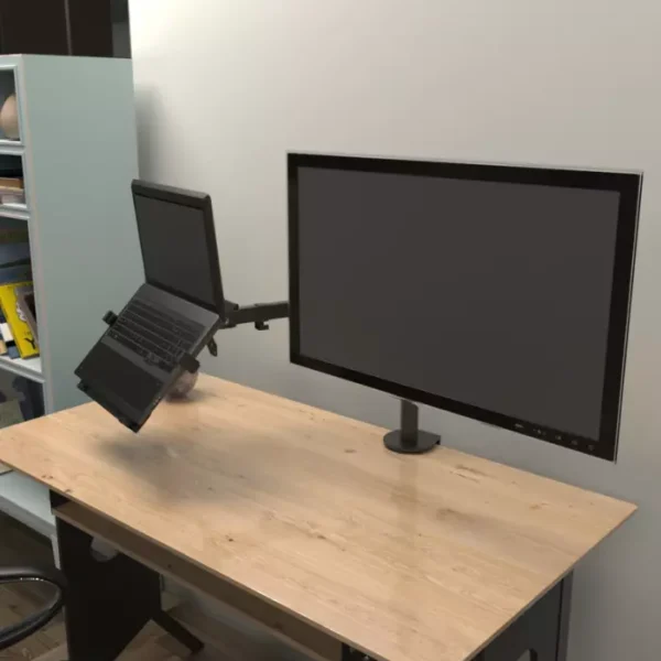 KlipXtreme KMM-301 — Soporte para monitor 13 a 32" y laptop - Imagen 2