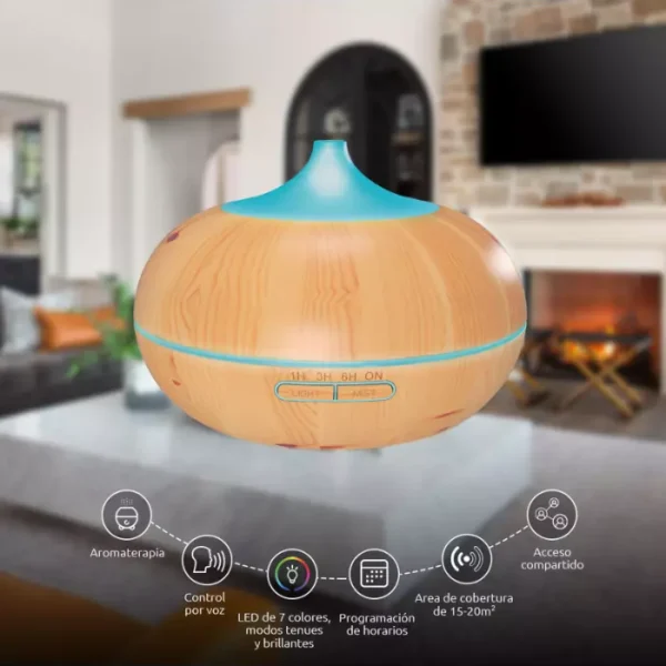 Nexxt Smart Wi-Fi aroma diffuser — Difusor de aroma Inteligente, Wi-Fi, LED - Imagen 2