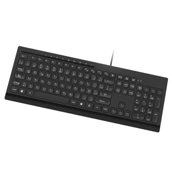 KlipXtreme Compass — Teclado alámbrico, español, negro - Imagen 2