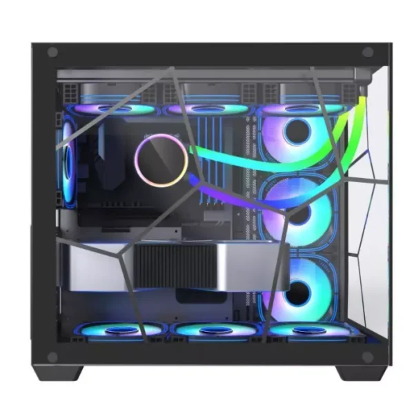 Thermaltake Aque Cube Black Case — ATX Case, sin fans, negro - Imagen 2