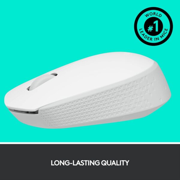 Logitech M170 Off-White — Mouse Inalámbrico, USB, 1000DPI, Blanco - Imagen 6