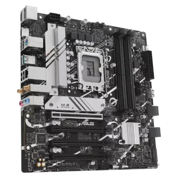 ASUS Prime B760M-A AX — MicroATX, LGA1700, DDR5, 4 slots - Imagen 3