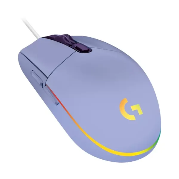 Logitech G203 RGB Lilac — Mouse Gaming con cable, LIGHTSYNC, lila - Imagen 2