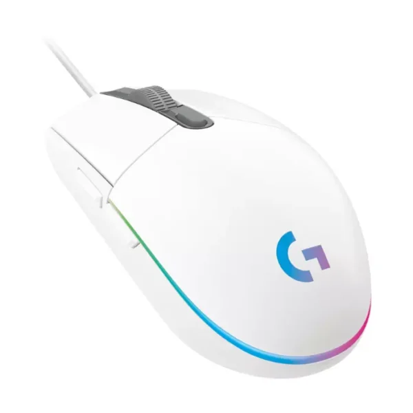 Logitech G203 RGB White — Mouse Gaming con cable, LIGHTSYNC, blanco - Imagen 2