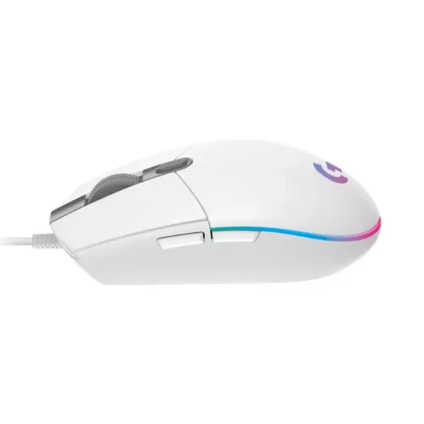 Logitech G203 RGB White — Mouse Gaming con cable, LIGHTSYNC, blanco - Imagen 3