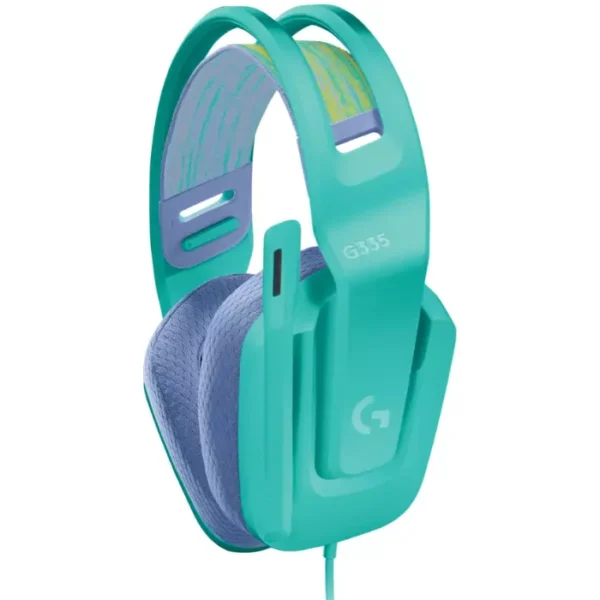 Logitech G335 Mint - Audífono cableado, para PC/Xbox/PS4/Nintendo Switch, 3,5mm, Menta - Imagen 3