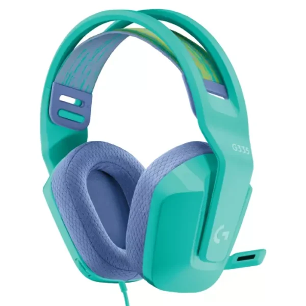 Logitech G335 Mint - Audífono cableado, para PC/Xbox/PS4/Nintendo Switch, 3,5mm, Menta - Imagen 2