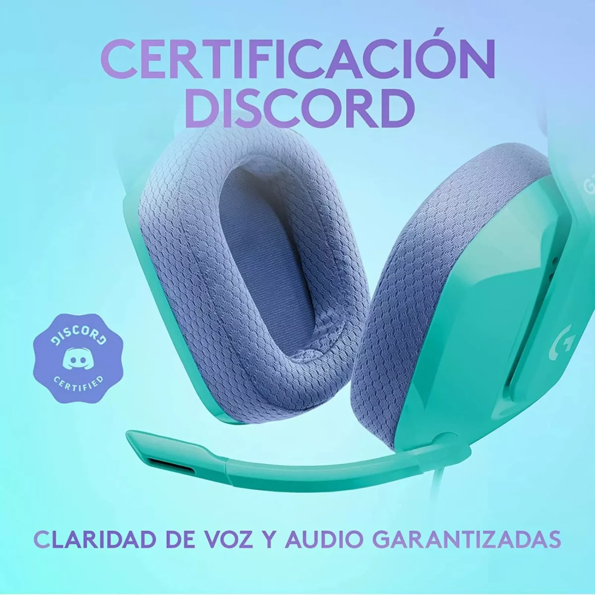 g335 mint 6 Logitech G335 Mint - Audífono cableado, para PC/Xbox/PS4/Nintendo Switch, 3,5mm, Menta - Imagen 7