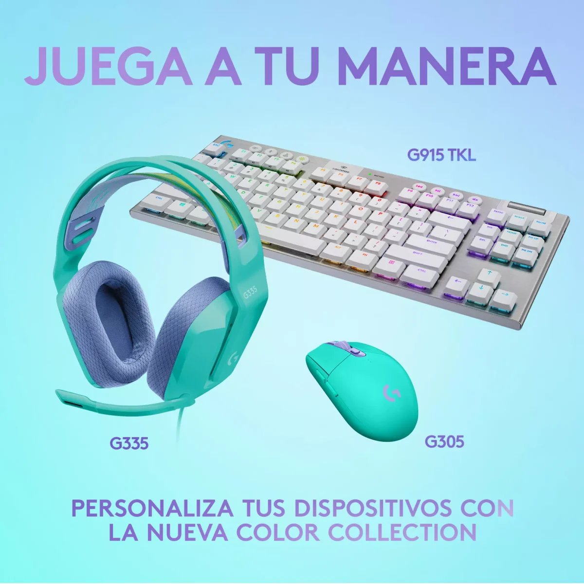 g335 mint 8 Logitech G335 Mint - Audífono cableado, para PC/Xbox/PS4/Nintendo Switch, 3,5mm, Menta - Imagen 10
