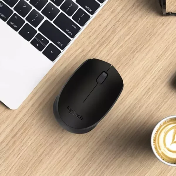 Logitech M170 Black — Mouse Inalámbrico, USB, 1000DPI, Negro/Gris - Imagen 2