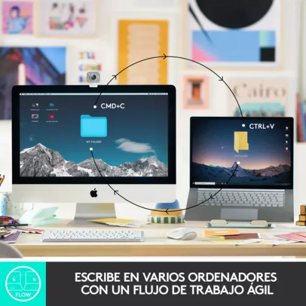 Logitech MX Keys Mini Grafito — Teclado inalámbrico, RF Wireless/Bluetooth, Español - Imagen 6