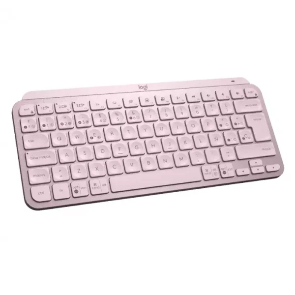 Logitech MX Keys Mini Rosa — Teclado inalámbrico, RF Wireless/Bluetooth, Español - Imagen 2