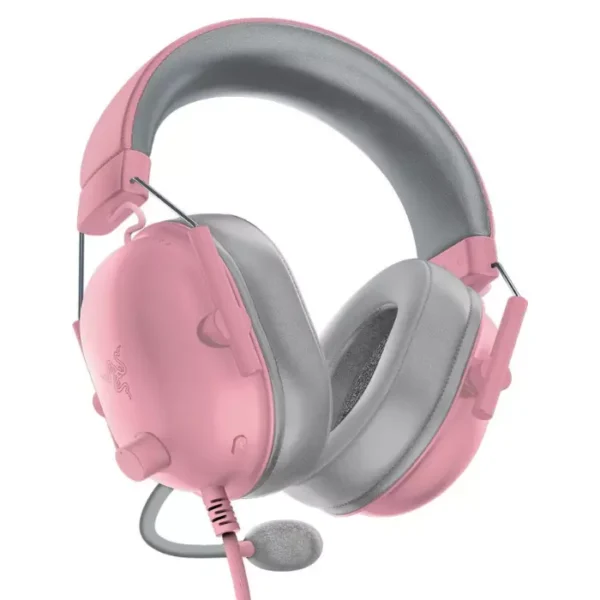 Razer BlackShark V2 X Quartz — Audífono con cable, 3.5mm, rosa - Imagen 4