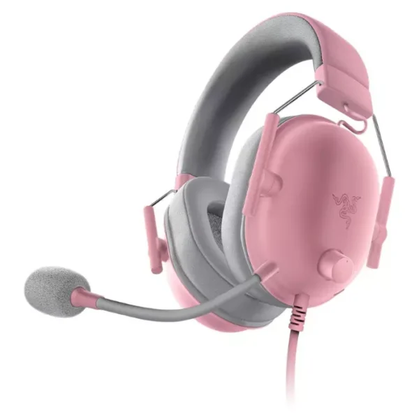 Razer BlackShark V2 X Quartz — Audífono con cable, 3.5mm, rosa - Imagen 3