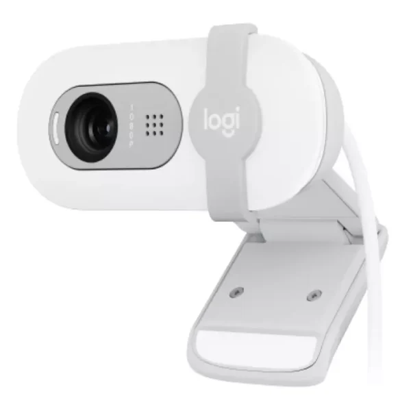 Logitech Brio 100 White — Webcam Full HD, micrófono integrado, tapa de privacidad - Imagen 2