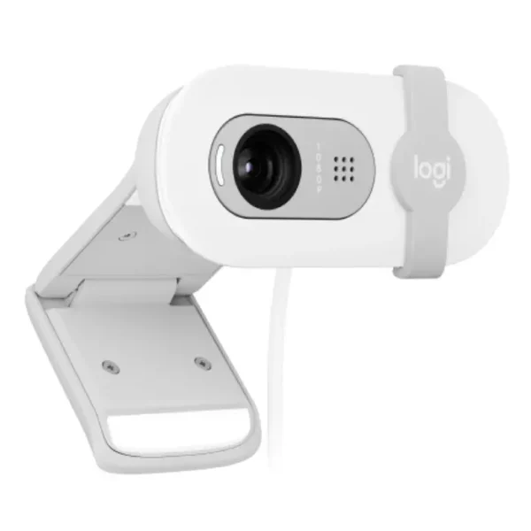 Logitech Brio 100 White — Webcam Full HD, micrófono integrado, tapa de privacidad - Imagen 3