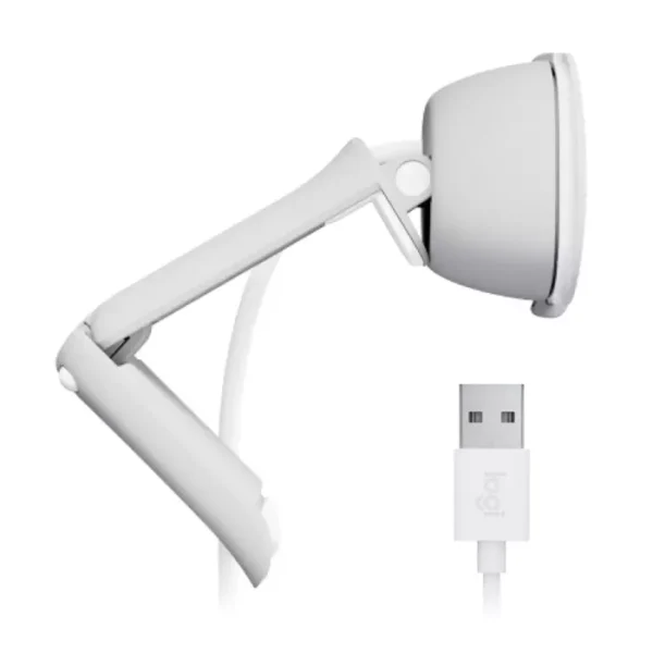 Logitech Brio 100 White — Webcam Full HD, micrófono integrado, tapa de privacidad - Imagen 4
