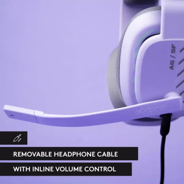Logitech G Astro A10 Gen 2 Lilac — Gaming Headset (Windows & Mac), lila - Imagen 4