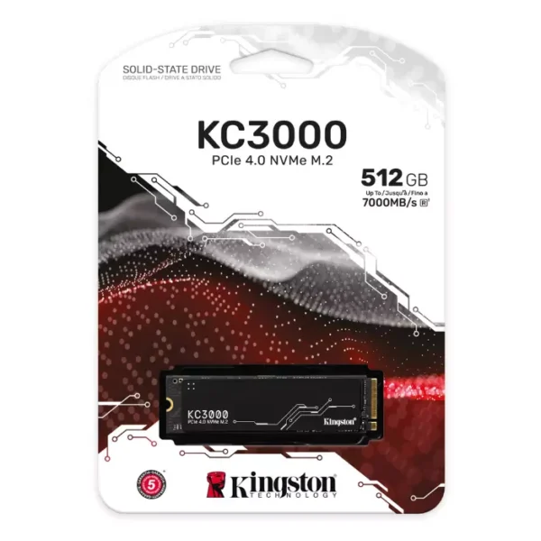 Kingston KC3000 512GB — SSD NVMe M.2, PCIe 4.0, hasta 7,000 MB/s en lectura - Imagen 3