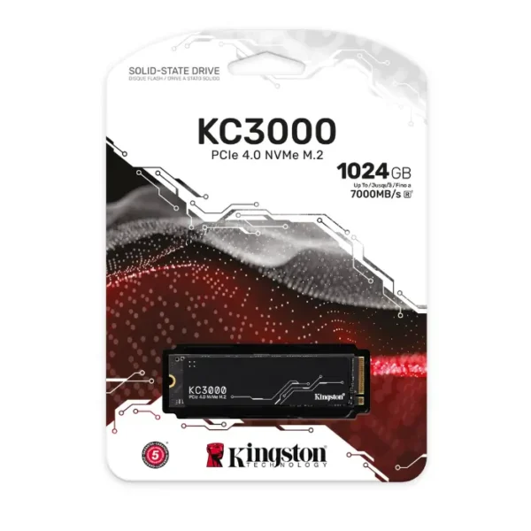 Kingston KC3000 1024GB — SSD NVMe M.2, PCIe 4.0, Hasta 7,000 MB/s en lectura - Imagen 3