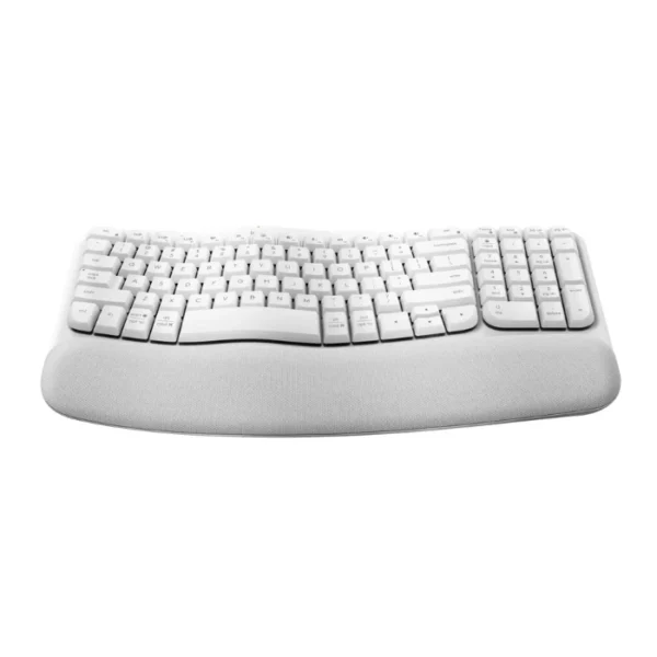 Logitech Wave Keys Blanco — Teclado inalámbrico, Bluetooth, español, multidispositivo, blanco - Imagen 2