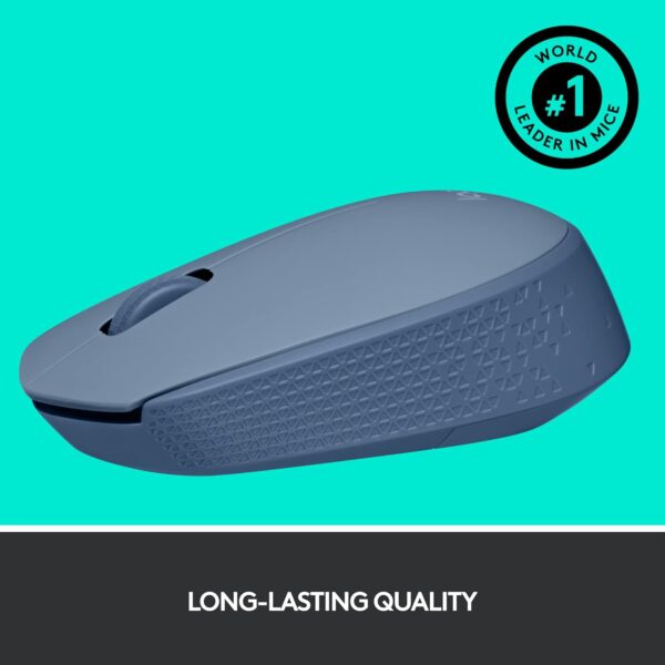 Logitech M170 Blue Gray — Mouse Inalámbrico, USB, 1000DPI, Azul - Imagen 6