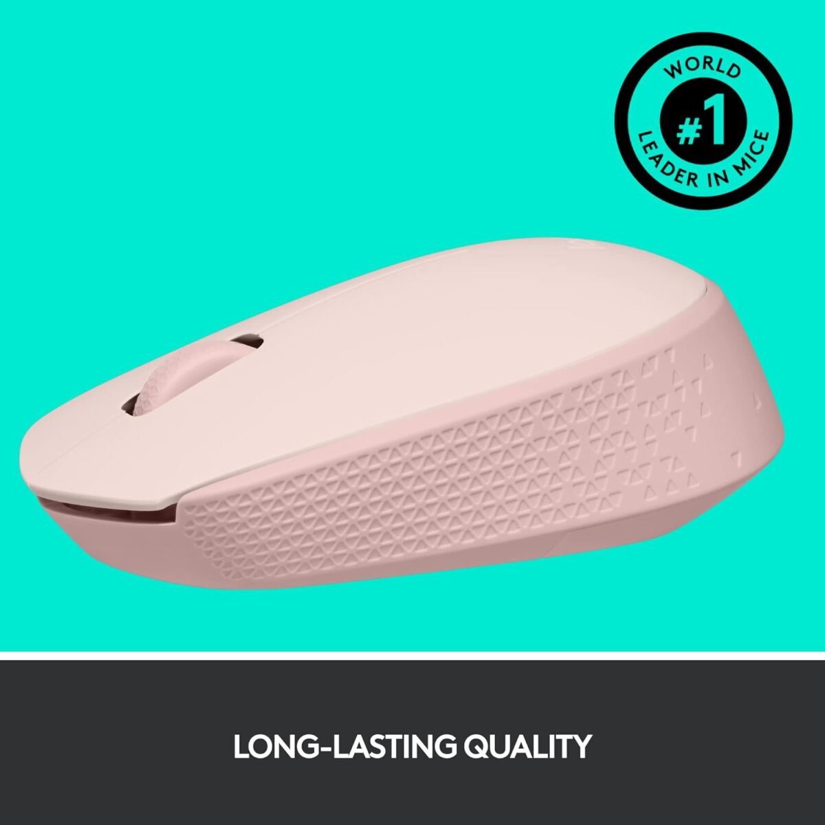 61zcAZro+mL._AC_SL1500_ Logitech M170 Rose — Mouse Inalámbrico, USB, 1000DPI, Rosa - Imagen 6