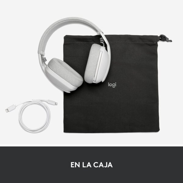 Logitech Zone Vibe 100 White — Auriculares Wireless ligeros, Bluetooth - Imagen 13