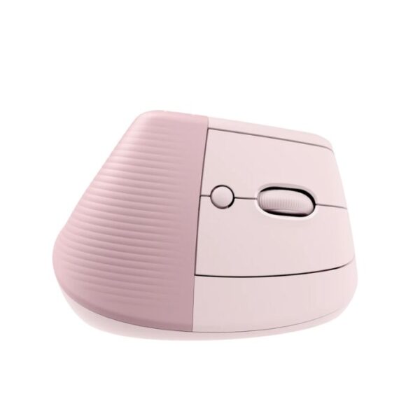 Logitech Lift Vertical Pink — Mouse Inalámbrico, USB-A, 1000DPI, Rosa - Imagen 2