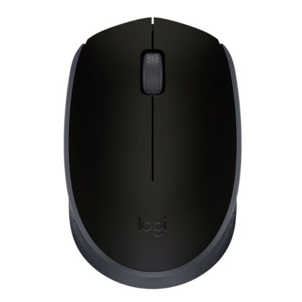 Logitech M170 Black — Mouse Inalámbrico, USB, 1000DPI, Negro/Gris