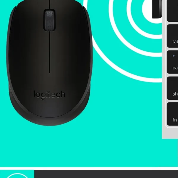 Logitech M170 Black — Mouse Inalámbrico, USB, 1000DPI, Negro/Gris - Imagen 8