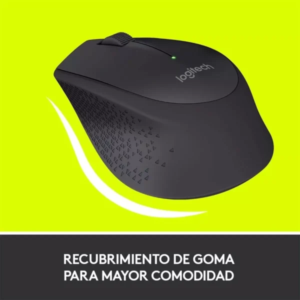 Logitech M280 Black - Mouse inalámbrico, 1000DPI, USB, negro - Imagen 4