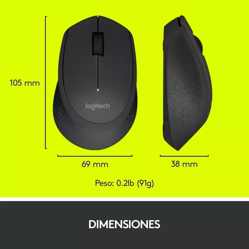 D_NQ_NP_918069-MLU69953473284_062023-O Logitech M280 Black - Mouse inalámbrico, 1000DPI, USB, negro - Imagen 5