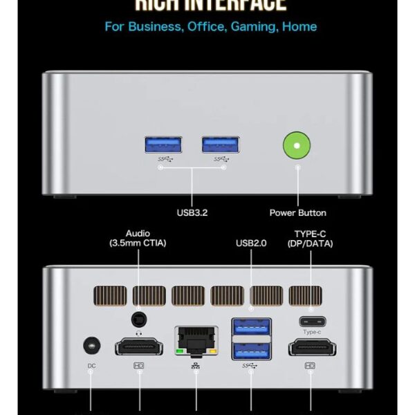 GMKtec NucBox M3 Mini PC — Intel i5-12450H | 16GB | 512GB SSD | W11 Pro - Imagen 3